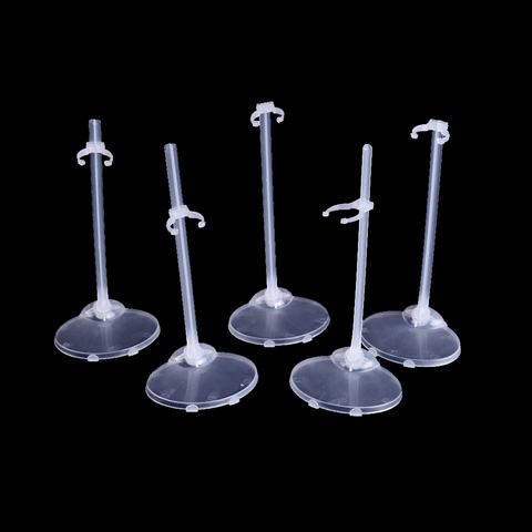 5pcs/lot Doll Stand Display Holder For Dolls Stands Doll Accessories Doll Support Leg Holders Transparent Model Accessories ► Photo 1/6