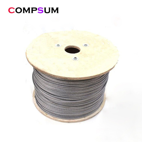 Steel PVC Coated Flexible Wire Rope soft Cable Transparent Stainless Steel Clothesline Diameter 0.8mm 1mm 1.5mm 2mm 3mm ► Photo 1/4