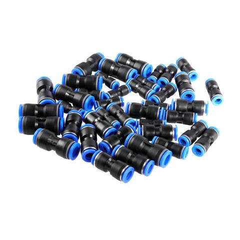 30pcs Pneumatic Fittings 10mm 8mm 6mm Straight Push Plastic Connector Trachea Connector Set PU & Plastic Air water Hose Tube Gas ► Photo 1/6