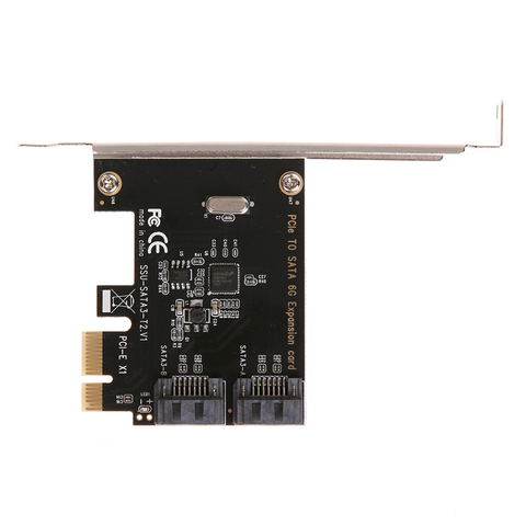 PCI-E PCI to SATA 3.0 Extension Card with Bracket 2-Port SATA III 6Gbps Expansion Adapter pci e sata3 pcie sata 3 card For Minin ► Photo 1/6