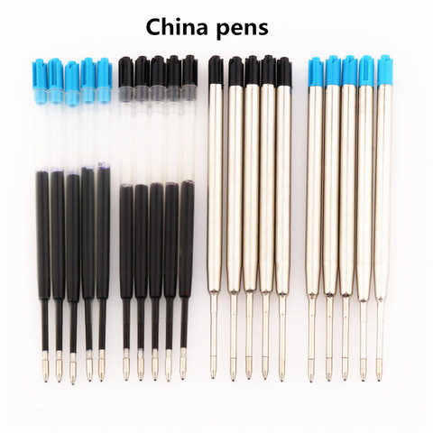 High quality 5pcs Black Blue Gel Oily ink  Refill Ballpoint Pen School office stationery  Suitable for ball point pens Writing ► Photo 1/6