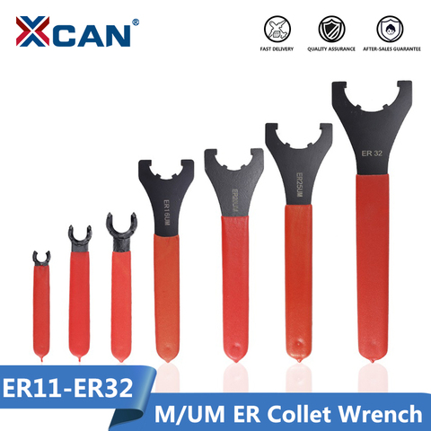 XCAN M/UM Type ER Collet Chuck Nut Wrench 1pc ER11/ER16/ER20/ER25/ER32 CNC Milling Tool Lathe Tools ER Spanner ► Photo 1/6