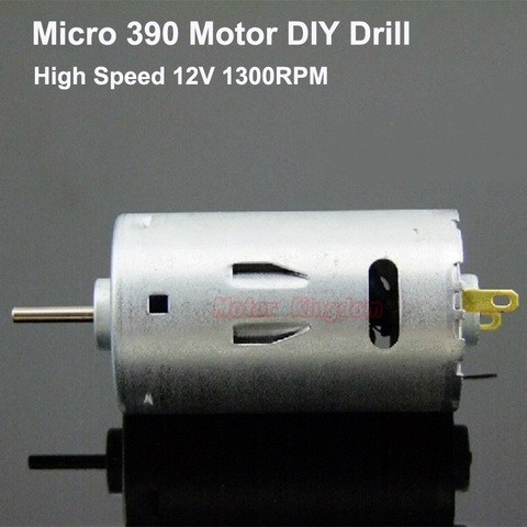 RS-390 Micro DC Electric Motor 6V-24V 12V 13000RPM High Speed  Large Torque Engine 2.3mm Shaft DIY Drill Tool Motor ► Photo 1/5