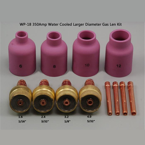 5x TIG Gas Lens Kit TIG Collet Body Fit Welding Torch Tig WP 17 18 26