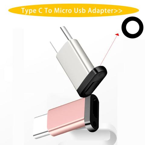 Micro USB Female To Type C Male Adapter For Huawei Samsung Xiaomi Type-c Interface Mobile Phone Charging Converter With Hole ► Photo 1/6