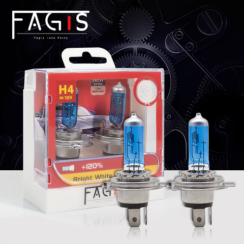 Fagis 2pcs H1 H3 H4 H7 H11 9005 HB3 9006 HB4 9012 HIR2 4800k Car Headlight Original Quality Auto Lamp Car Light Halogen Bulbs ► Photo 1/6