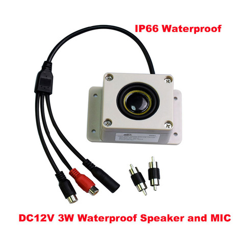 Outdoor waterproof speaker microphone Surveillance camera outdoor with input and output speakers Pickup ► Photo 1/5