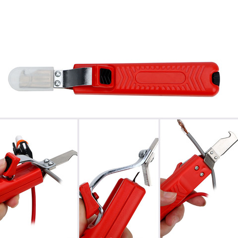 8-28mm Wire Stripper Rubber Handle Knife Fastness Insulation PVC Cable Strippers ► Photo 1/6