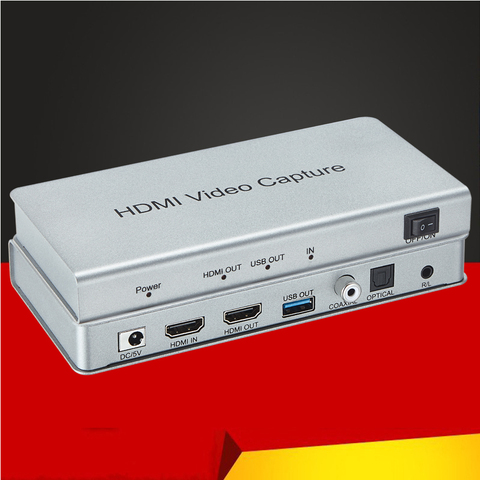 HDMI Video Capture Card USB 3.0 Tarjeta De Video Recorder Box 1080P 60Hz Capture HD Video Audio Coaxial Fiber Digital Converter ► Photo 1/6