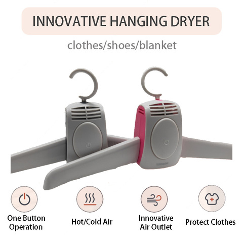 Electric Clothes Hanger Dryer Rack 110v/220v Portable Drying Shoes Drier Blower Machine For Home Hot Cold Air Wind Blowing Rack ► Photo 1/6