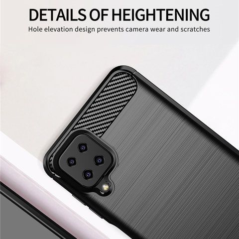 For Samsung Galaxy A12 5G Case Carbon Fiber Shockproof Soft Silicone Cover For Samsung Galaxy A12 A42 5G A32 A02S M51 S20 FE 5G ► Photo 1/6