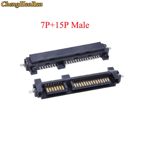 ChengHaoRan SATA Interface Socket SSD Solid State Drive Seat 7+15P 22PIN Male Connector Seat Sinking Plate Patch Type ► Photo 1/6