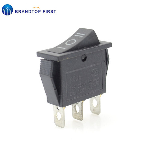 KCD3 Rocker Switch 15A /20A 125V/250V ON-OFF-ON 3 Position 3 Pin Electrical equipment Power switch black ► Photo 1/6