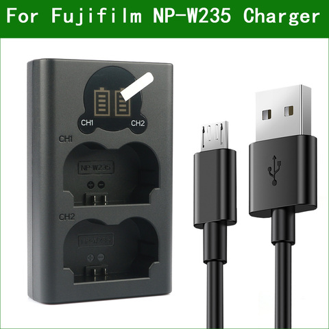 Lanfulang NP-W235 NP W235 NPW235 BC-W235 Digital Camera Dual Battery Charger for Fujifilm X-T4 XT4 New ► Photo 1/6