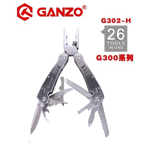 Ganzo G300 series G302-H Multi pliers 26 Tool in One Hand Tool Set Screwdriver Kit Portable Folding Knife Stainless pliers ► Photo 1/6