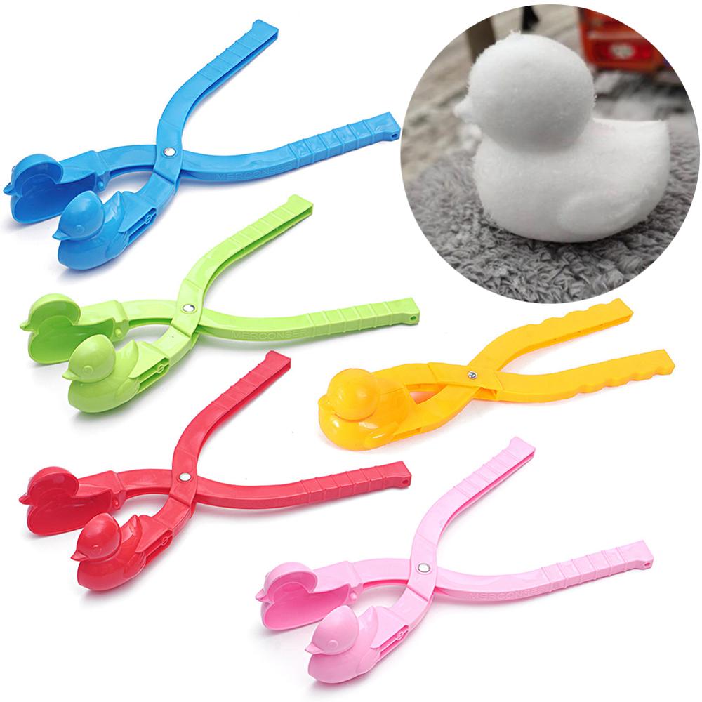 Duck Snowball Clip Winter Snow Ball Maker Sand Mold Sports Outdoor Kid Toy Gift 