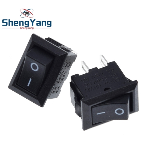 ShengYang 10pcs/lot 10*15mm SPST 2PIN ON/OFF G130 Boat Rocker Switch 3A/250V Car Dash Dashboard Truck RV ATV Home ► Photo 1/6