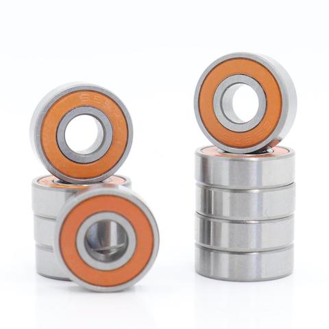 695-2RS Bearing ABEC-3 10PCS 5x13x4 mm Miniature 695RS Ball Bearings 619/5RS Z2V1 Orange Sealed bearing 695 2RS ► Photo 1/6