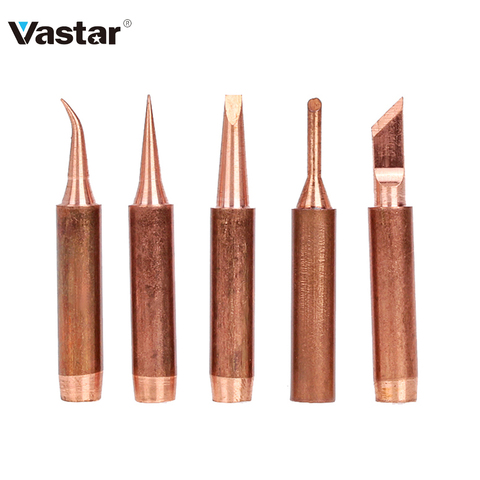Vastar 5pcs Pure Copper Lead-free 900M-T-K Soldering Iron Tip for Soldering Rework Station ► Photo 1/6