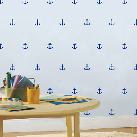 16Pcs/Set Removable Anchor Shape Wall Sticker Nursery Nautical Wall Art For Kids Room Decoration ► Photo 1/6