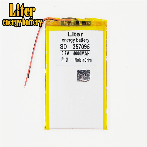 357095 3.7V 3000MAH  (polymer lithium ion Battery Replacement Tablet Battery for tablet pc 7 inch MP3 MP4 ► Photo 1/1