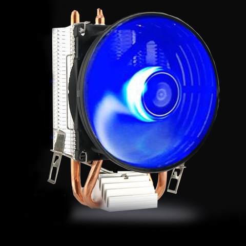 CPU Cooler Master 2 Pure Copper Heat-pipes Fan with Blue Light Freeze Tower Cooling System with PWM Fans ► Photo 1/6