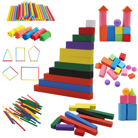 Montessori Materials Wooden Math Toys 1-10cm Number Sticks Colorful Ascending Count Stick Preschool Education Christmas ► Photo 1/6