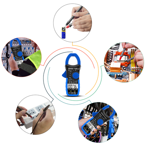 HoldPeak HP-870N Auto Range Multimetro Digital Clamp Meter Multimeter Pinza Piers Ammeter Amperimetro True RMS Frequency Tester ► Photo 1/6