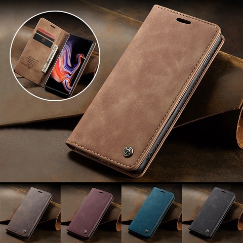 Retro Flip Leather Case for Samsung Galaxy S20 Ultra S10 S9 S8 Plus S7 Edge Note20 A21S A51 A71 A20 A30 A40 A50 A70 Wallet Cover ► Photo 1/6