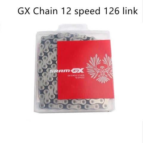 Sram GX Eagle 12 Speed MTB Solid Pin Riveting 126L Bicycle Chain Silver With Original Box ► Photo 1/2