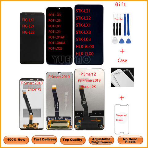 LCD Display Sensor For Huawei P Smart FIG-LX1 LX2 LX3/ P Smart Z Y9 Prime 2022 / P smart 2022 POT-LX1AF Touch Screen Assembly ► Photo 1/1