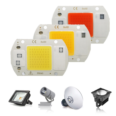 LED COB Chip Diode AC 220V 3-9W 10W 20W 30W 50W For Rectangular Light Matrix Lamp Ampoule Spotlight Plant Growth Lamp ► Photo 1/6