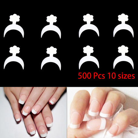 Wholesale French Manicure Nail Art Tips Form Guide Sticker DIY Stencil USA  Lot