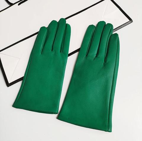winter sheepskin gloves for women multi-color velvet lining autumn and winter female genuine leather gloves ► Photo 1/6