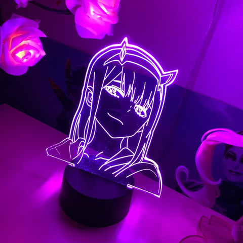 Anime Darling In The Franxx Lamp, Zero Two 02 Night Lights Figures