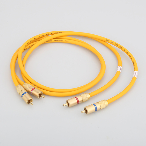 Pair A28 VDH Hybrid RCA Audio Interconnect Cable Hi-end 2RCA Male to Male Audio Cable ► Photo 1/6