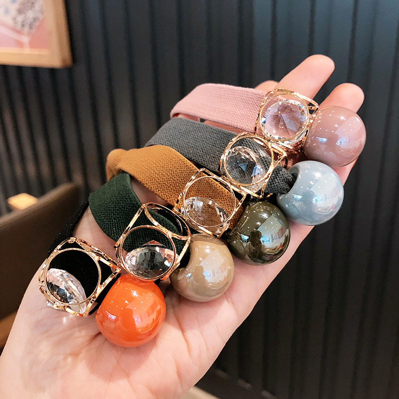 2022 New Korea Women Hair Ropes Big Crystal Pearl Elastic Rubber Band for  Girl Fashion Hair Accessories Hair Ties Wholesale - Price history & Review  | AliExpress Seller - Sweetness Girl Store 