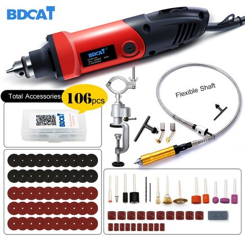 BDCAT 400W Mini Electric Drill dremel With 6 Positions Variable Speed Dremel Style Rotary Tools Mini Grinding Power Tools ► Photo 1/5