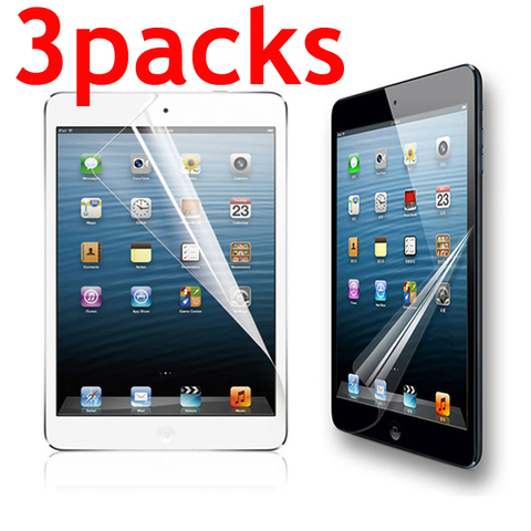 3 packs PET soft screen protector for Ipad 2 3 4 air pro 9.7 10.2 10.5 2022 mini 1 2 3 4 5 protective film for Apple Ipad ► Photo 1/6