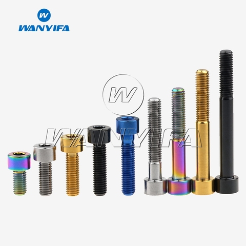 Wanyifa Titanium Bolts M8 x 15 20 25 30 35 40 45 50 60 70mm Allen Key Head Bolt Screws for Bicycle Motorcycle Car ► Photo 1/6