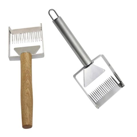 Stainless Steel Wooden Handle Needle Type Honey Scraper Cutting Honey Comb Knife Scraping Shovels Beekeeping Beekeeper Supplies ► Photo 1/6