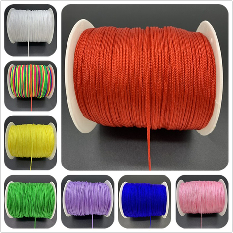 0.5/0.8/1.0/1.5mm Nylon Cord Thread Chinese Knot Macrame Cord Bracelet Braided  String DIY Tassels Beading For Shamballa Rope - Price history & Review, AliExpress Seller - BeadWishDIY Store