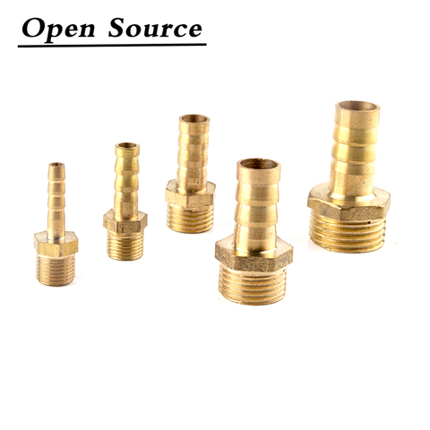 Hose Barb Tail 4/6/8/10/12/14/16/25MM Brass Pipe Fitting 1/8