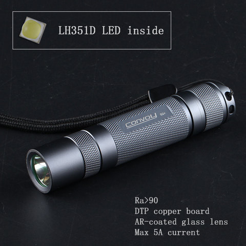 Convoy S2 Plus Flashlight Samsung LH351D Led Inside Torch Flash Light Lanterna Led 18650 Linterna Camping Latarka Work Zaklamp ► Photo 1/6