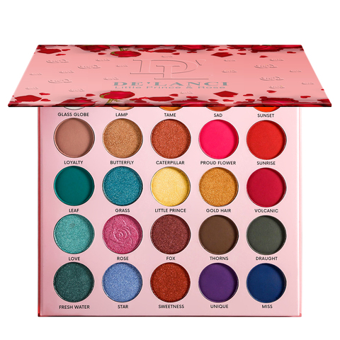 DE'LANCI Eye Shadow Makeup Palette Little Prince & Rose Eyeshadow Highly Pigmented Bright Natural Shades Colorful Shimmer Matte ► Photo 1/6
