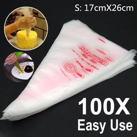 100pcs 29CM*27CM*17CM Disposable Pastry Bags Piping Bag Confectionery Bags for Cream Fondant Cake Decorating Tools Bakeware ► Photo 1/5