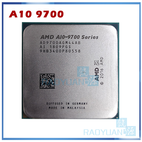 AMD A10-Series A10-9700 A10 9700 3.5 GHz Quad-Core CPU Processor AD9700AGM44AB  AD970BAGM44AB Socket AM4 ► Photo 1/1