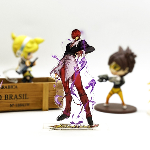 Love Thank You The King Of Fighters Iori Yagami acrylic stand figure model plate holder cake topper anime toy ► Photo 1/1