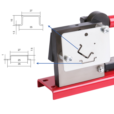 multifuntional din rail cutter cutting 2 kinds of din rail, easy cut with measure gauge ► Photo 1/6