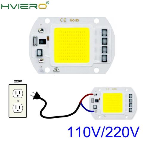 110V220V COB LED Lamp 10W 20W 30W 50W LED Bulb IP65 High Power Smart IC DIY Flood Light Spotlight Outdoor Illumination Chip Lamp ► Photo 1/6